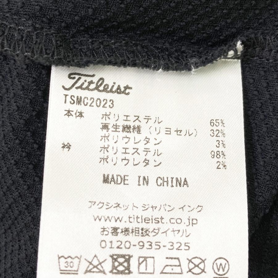 TITLEIST タイトリスト 半袖Tシャツ ポロシャツ ブラック系 M ゴルフ