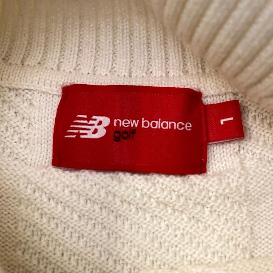 サイズ：1 NEW BALANCE GOLF ニューバランス  ウール混 タートルネック ニットセーター  ホワイト系 [240101416285] ゴルフウェア レディース ストスト サイズ：1 NEW BALANCE GOLF ニューバランス ウール混
