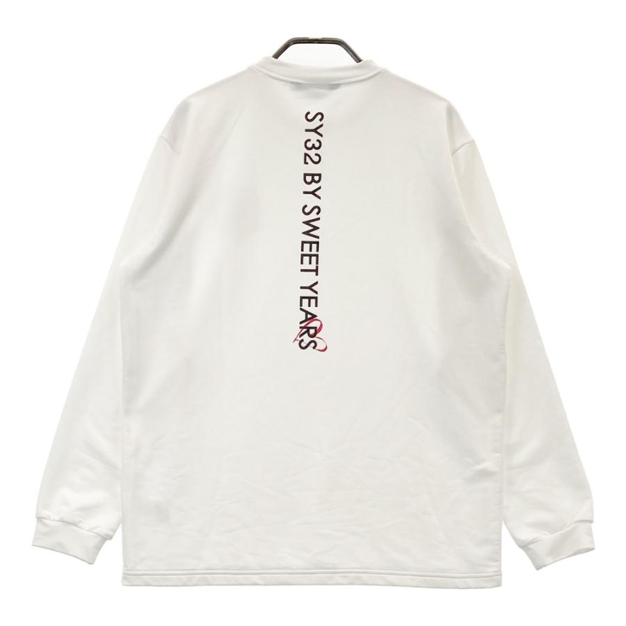 サイズ：M SY32 BY SWEET YEARS GOLF エスワイサーティトゥ  長袖Tシャツ  ホワイト系 [240101515080] ゴルフウェア メンズ ストスト SY32 BY SWEET YEARS GOLF エスワイサーティトゥ 長袖Tシャツ ホワイト