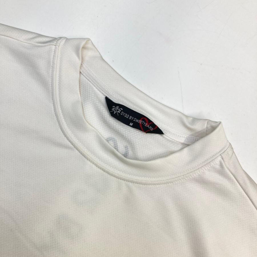 SY32 BY SWEET YEARS GOLF エスワイサーティトゥ 長袖Tシャツ ホワイト