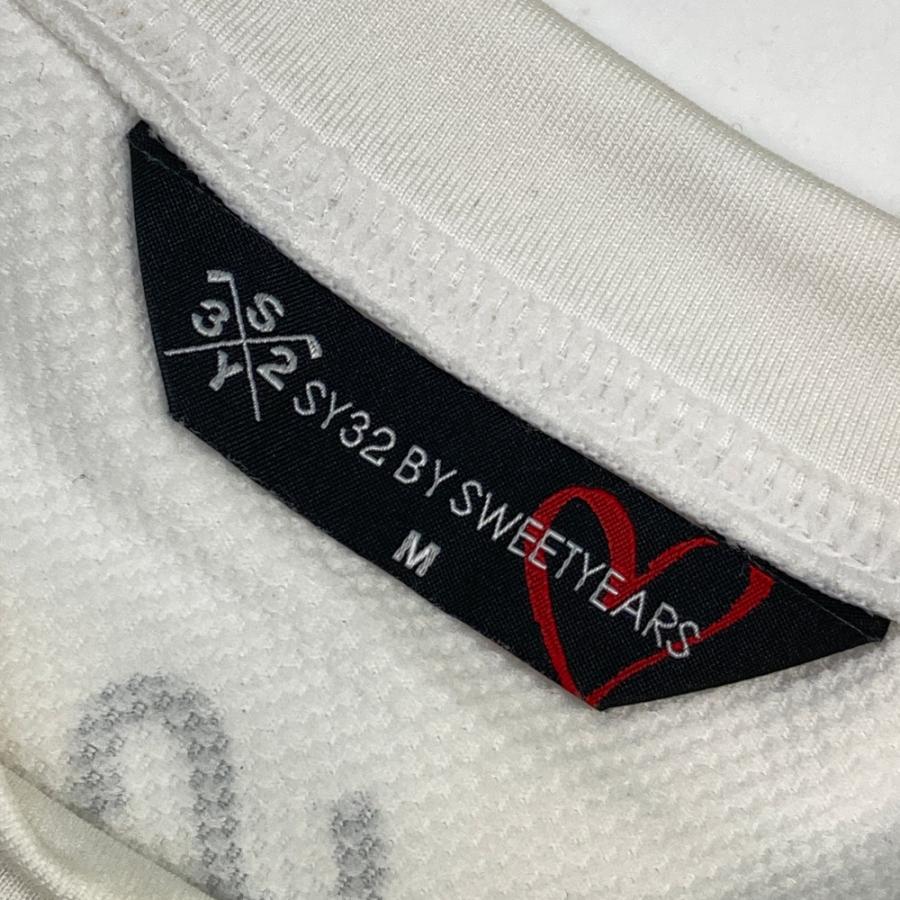 SY32 BY SWEET YEARS GOLF エスワイサーティトゥ 長袖Tシャツ ホワイト