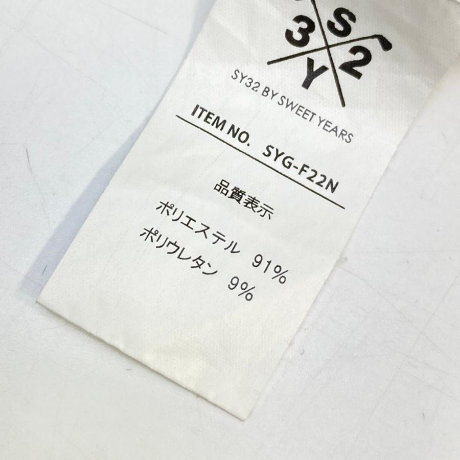 SY32 BY SWEET YEARS GOLF エスワイサーティトゥ 長袖Tシャツ ホワイト