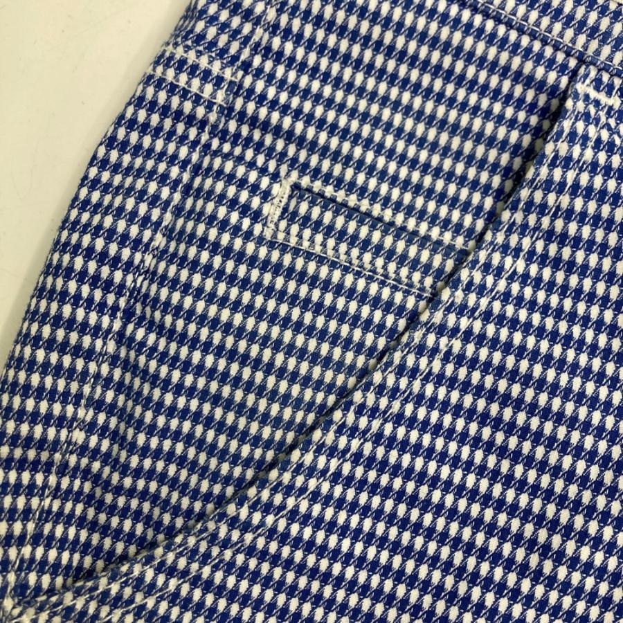 新品　PGG パーリーゲイツ　パンツ　ストレッチ　ウエストゴム　総柄　サイズ5 PEARLY GATES パーリーゲイツ ストレッチパンツ 総柄 ブルー系 5