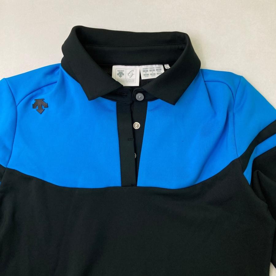 サイズ：M DESCENTE GOLF デサントゴルフ DGWMJB07 長袖ポロシャツ  ブラック系 [240101515341] ゴルフウェア レディース ストスト DESCENTE GOLF 【新品】DESCENTE デサントゴルフ DGWMJB07 長袖