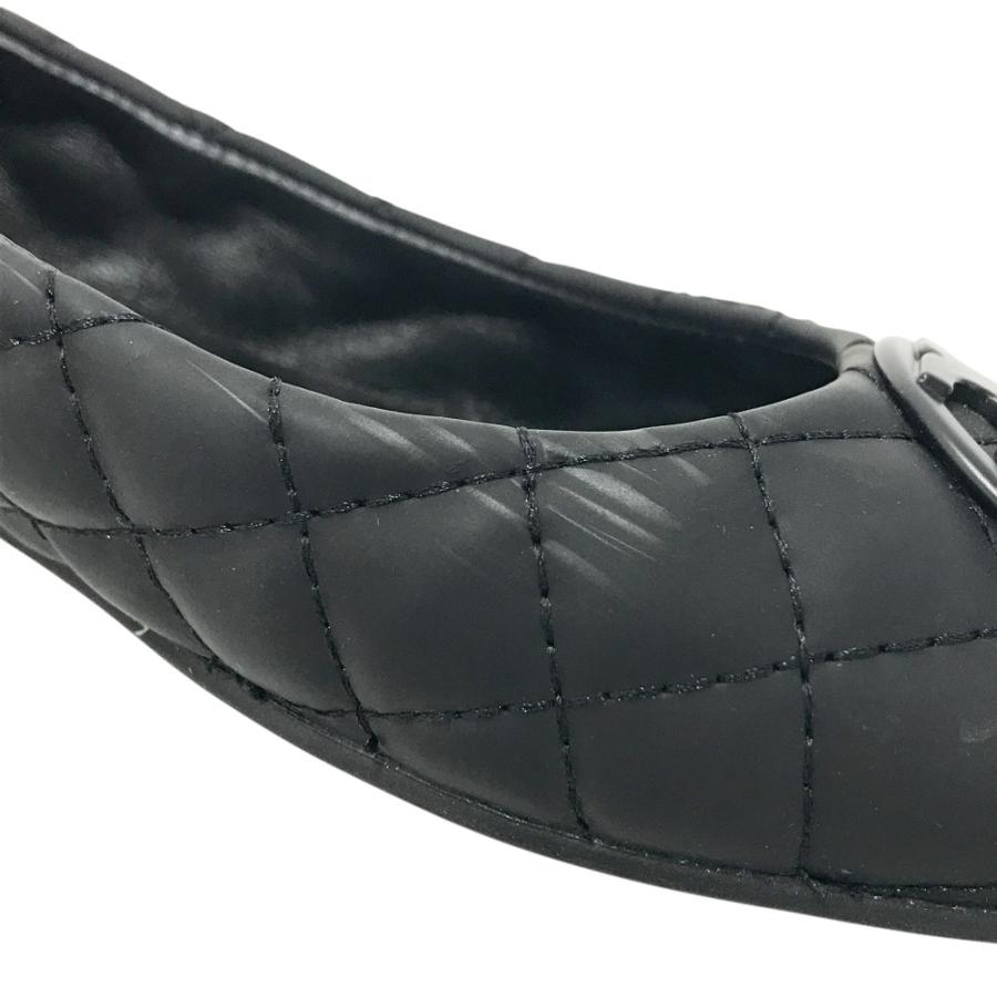 1579　トリーバーチ　パンプス　キルティング　ブラック　ほぼ未使用 TORY BURCH トリーバーチ フラットシューズ キルティング