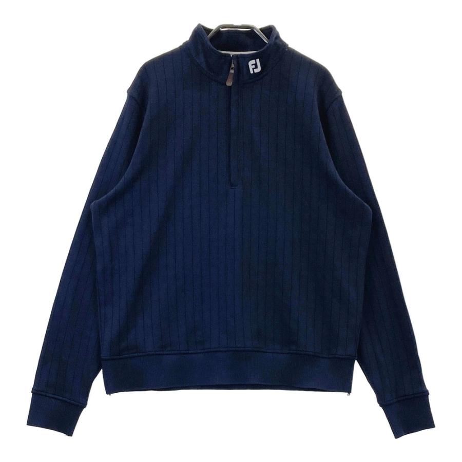 FootJoy ネイビー ハーフジップ セーター FOOT JOY フットジョイ ハーフジップ 長袖ニットセーター ネイビー系