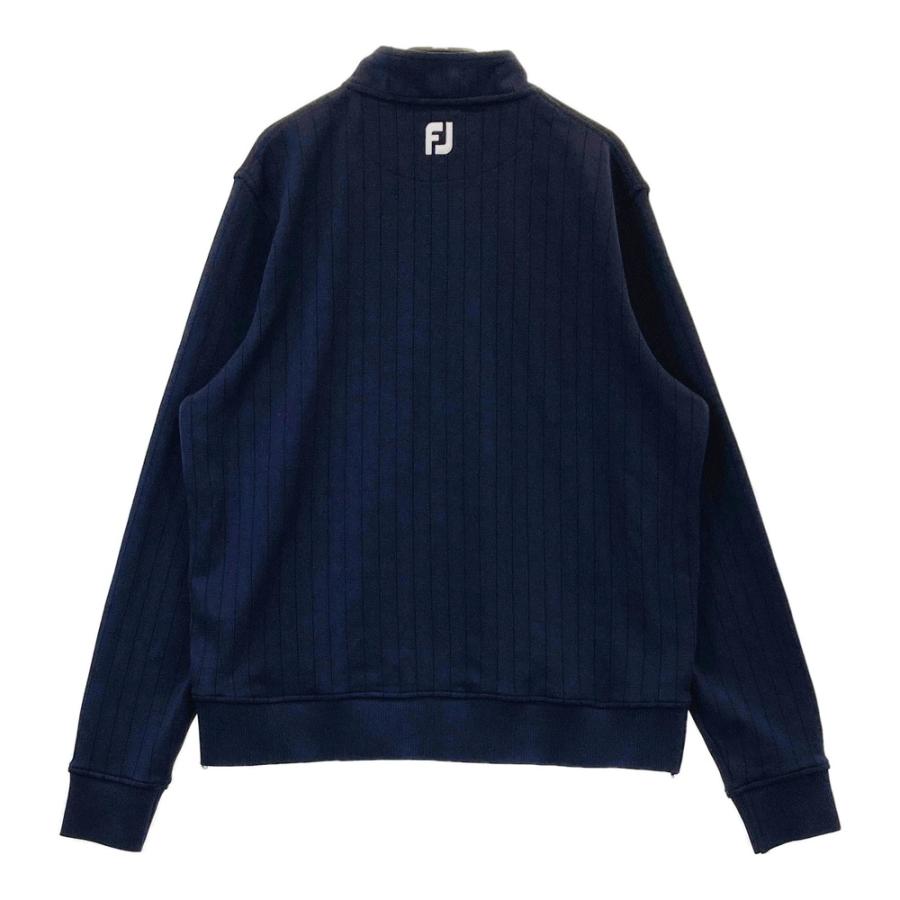 FOOT JOY フットジョイ ハーフジップ 長袖ニットセーター ネイビー系