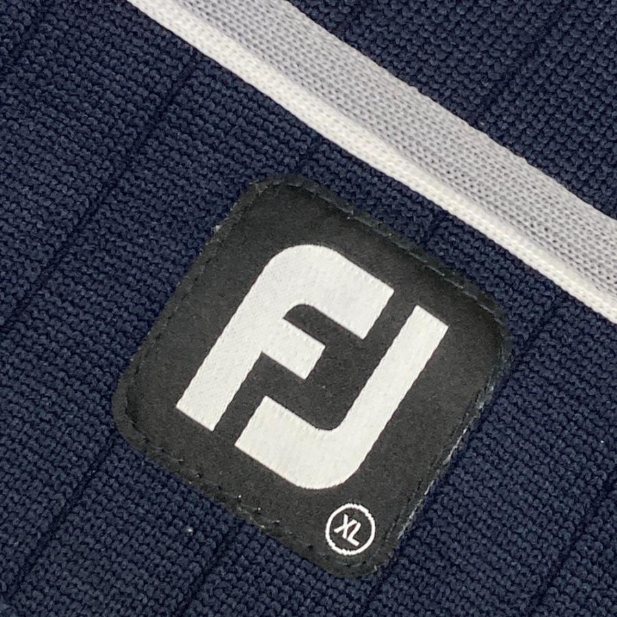 FOOT JOY フットジョイ ハーフジップ 長袖ニットセーター ネイビー系