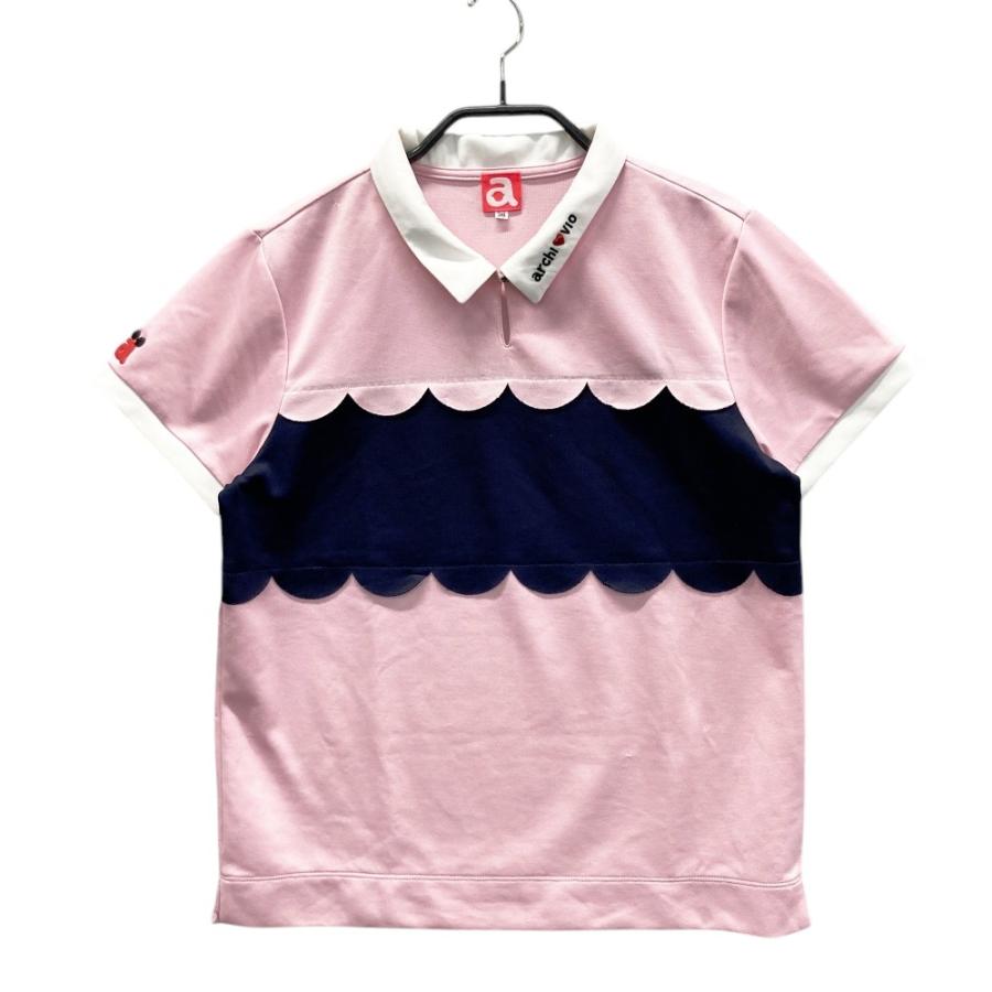 ARCHIVIO アルチビオ 襟付 半袖Tシャツ ピンク系 38 ゴルフ