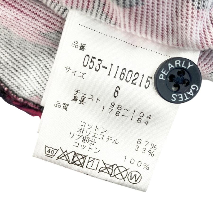 新品未使用 タグ付 パーリーゲイツ ポロシャツ ゴルフウエア 花柄 サイズ6 PEARLY GATES パーリーゲイツ 2023年モデル 半袖ポロシャツ 花柄