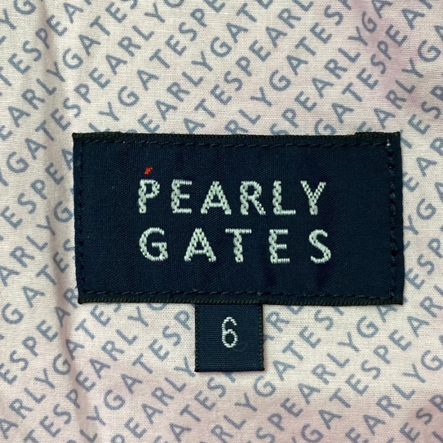 美品 パーリーゲイツ ゴルフパンツ 紫 PGロゴ メンズ サイズ6 快適素材 パーリーゲイツ PEARLY GATES ゴルフ パンツ ロング 綿