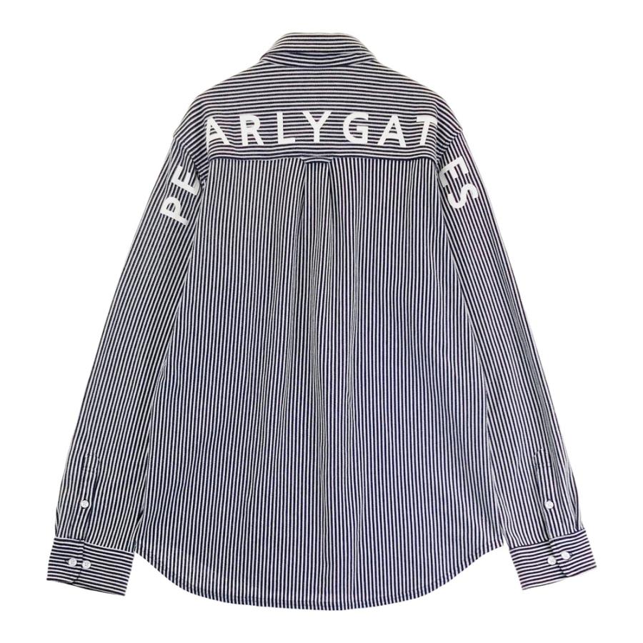 【未使用】パーリーゲイツ 長袖 ポロシャツ ストライプ 近年モデル 1 PEARLY GATES パーリーゲイツ 長袖ポロシャツ ストライプ柄