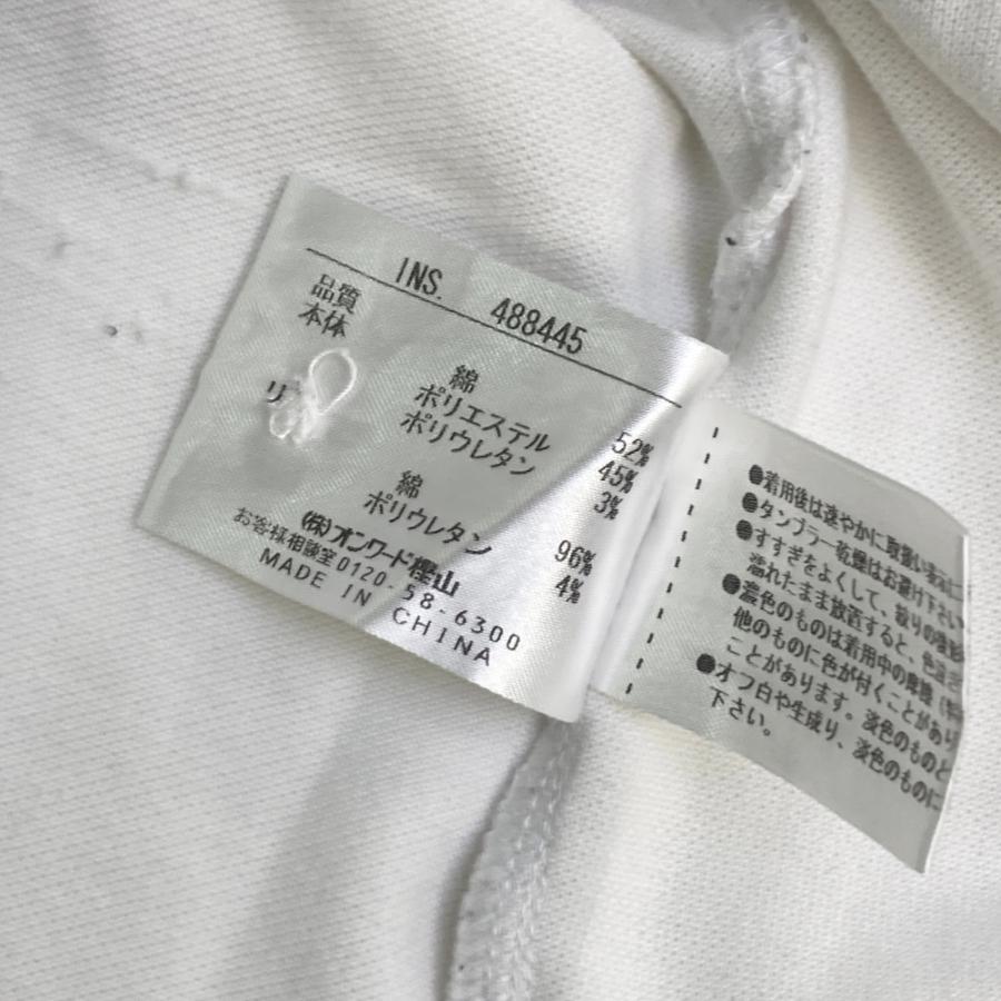 23区GOLF ニジュウサンクゴルフ 半袖ポロシャツ ホワイト系 LL