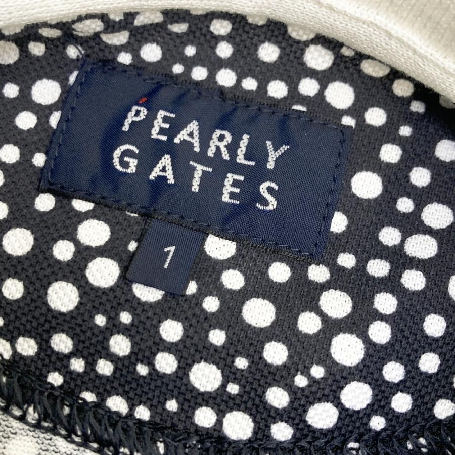 PEARLY GATES（パーリーゲイツ） 半袖ポロシャツ ドット柄 ブラック系