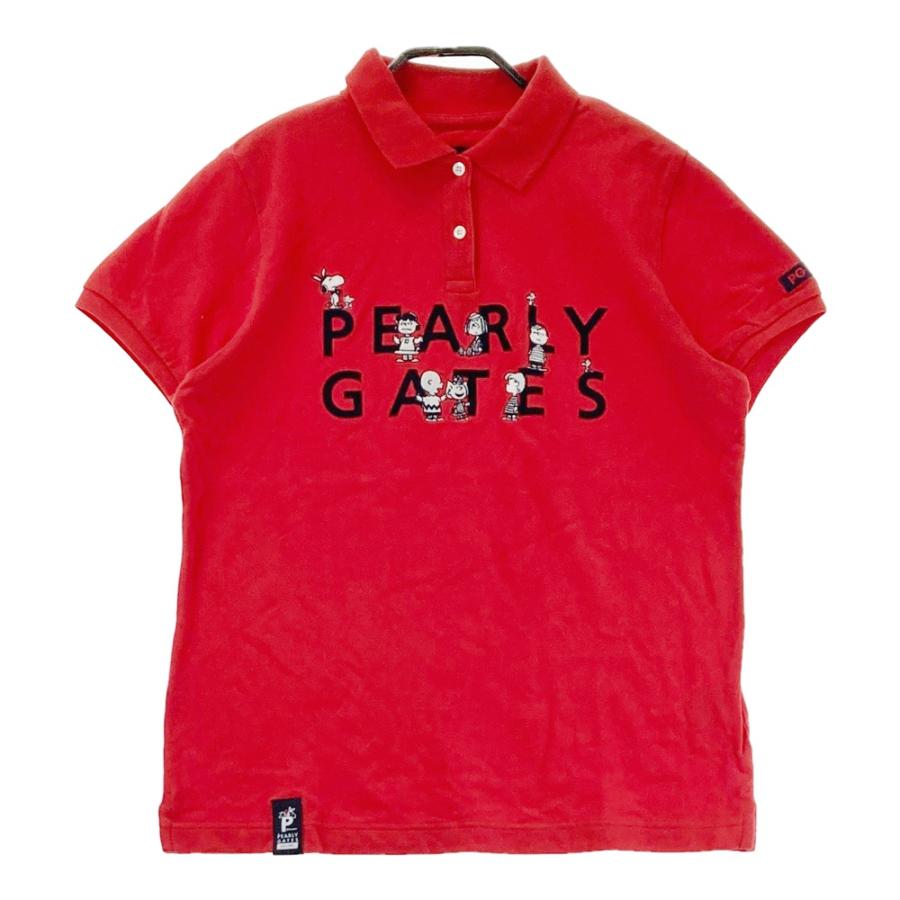 パーリーゲイツ スヌーピー ポロシャツ PEARLY GATES パーリーゲイツ ×PEANUTS 半袖ポロシャツ