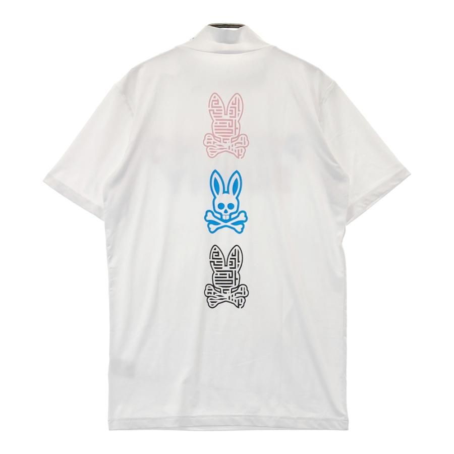 PSYCHO BUNNY サイコバニー ハイネック半袖Tシャツ ホワイト系 M 