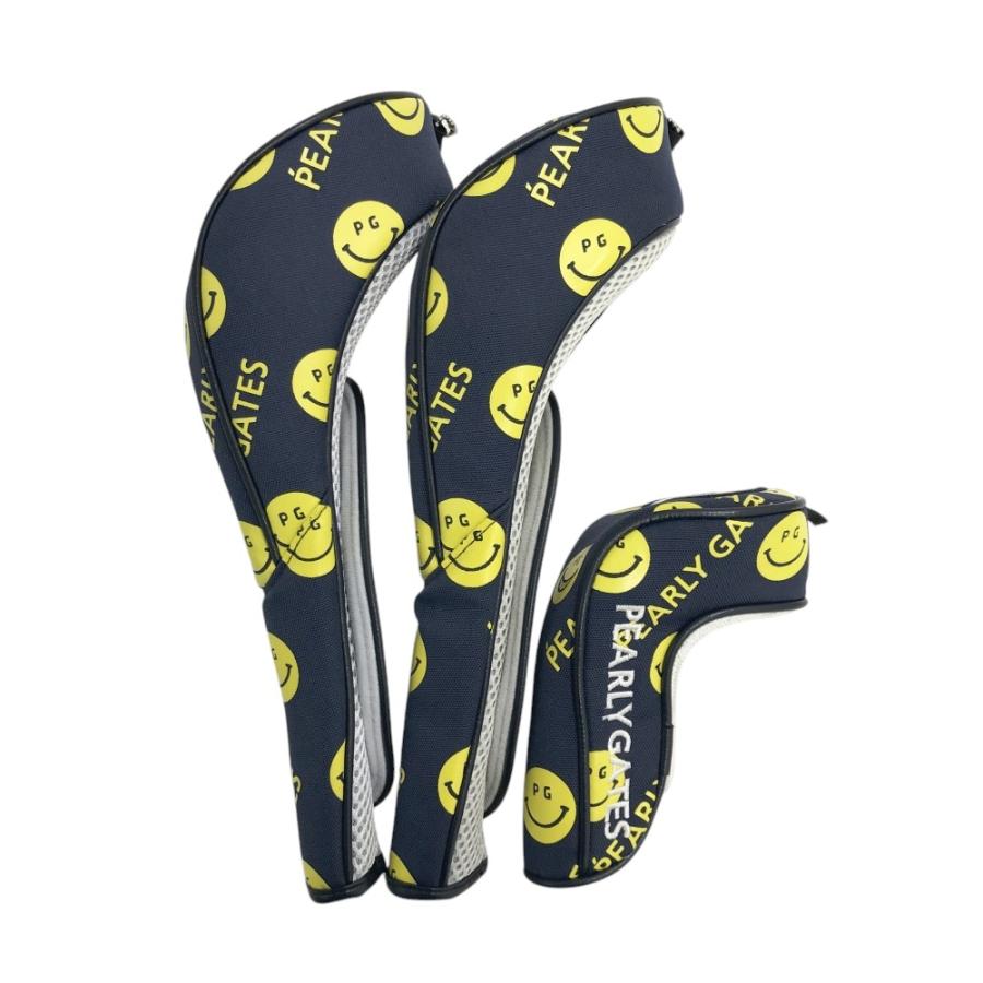 パーリーゲイツ ニコちゃん　グッズ3点セット PEARLY GATES パーリーゲイツ ヘッドカバー 3点セット ニコ