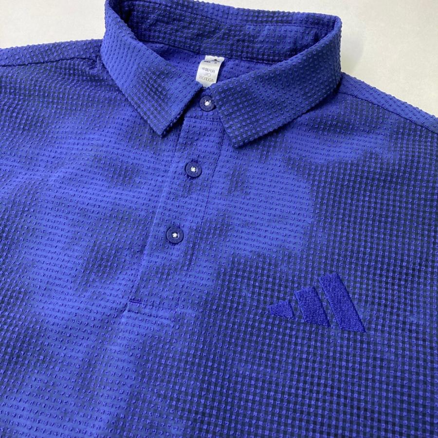 adidas ゴルフウェア ネイビー 長袖シャツ ストライプ アディダス(adidas) ゴルフウェア 長袖シャツ 3ストライプス