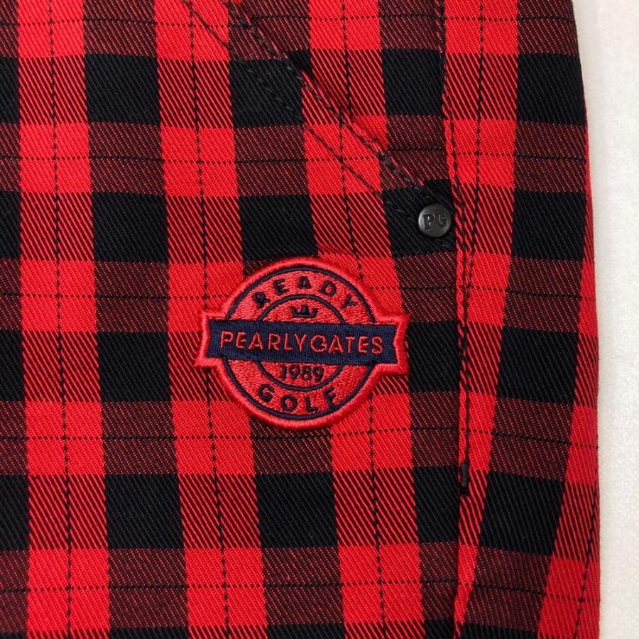 サイズ：0 PEARLY GATES パーリーゲイツ 055-1231004 パンツ チェック レッド系 [240101489624] ゴルフウェア レディース ストスト 新品】PEARLY GATES パーリーゲイツ 055-1231004 ストレッチ