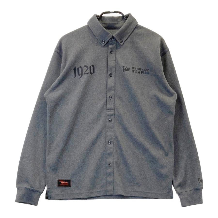 NEW ERA（ニューエラ） 長袖ポロシャツ グレー系 LARGE ゴルフウェア