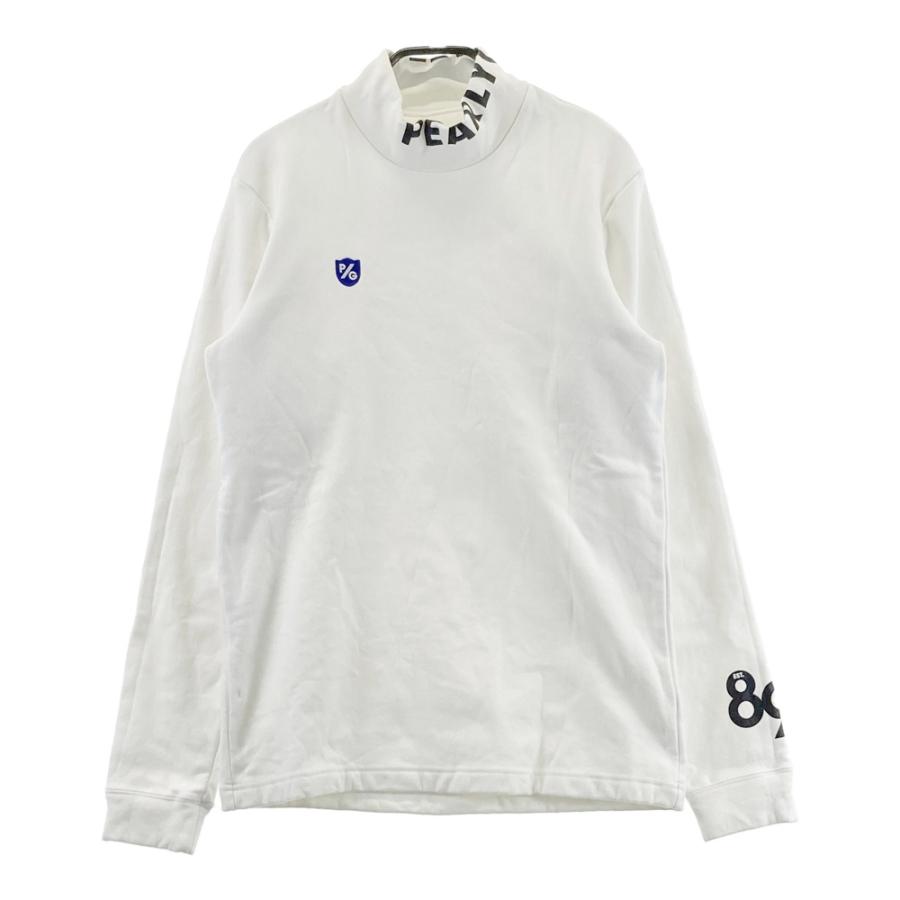 Pearly gates パーリーゲイツ 総柄 裏起毛 スウェット モックネック