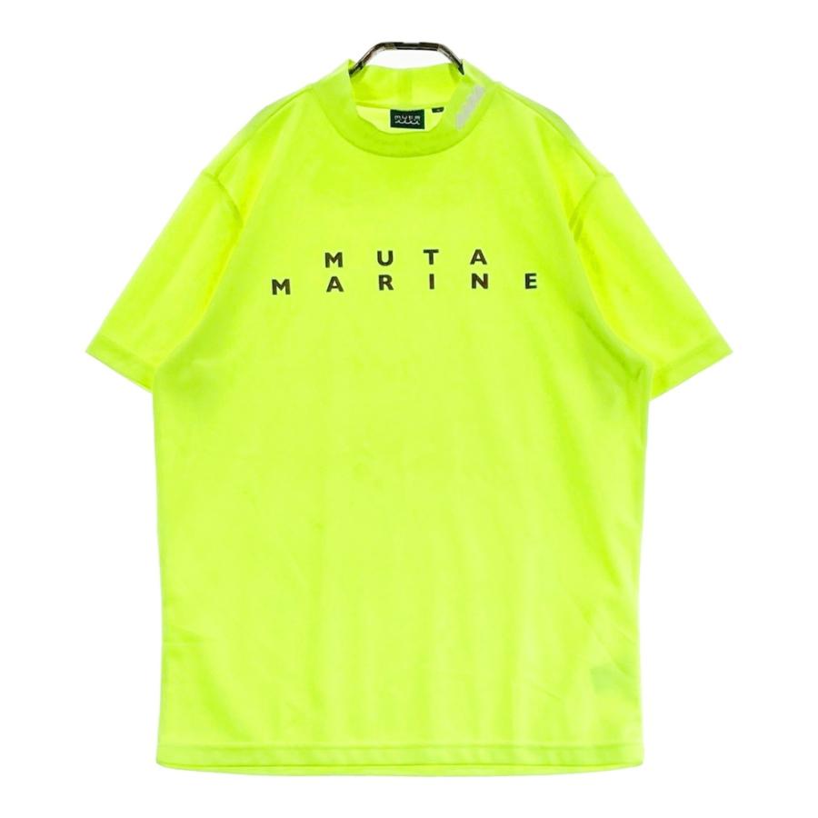 ムータマリン　半袖モックネック　Lサイズ　イエロー MUTA MARINE ムータマリン モックネック半袖Tシャツ イエロー系