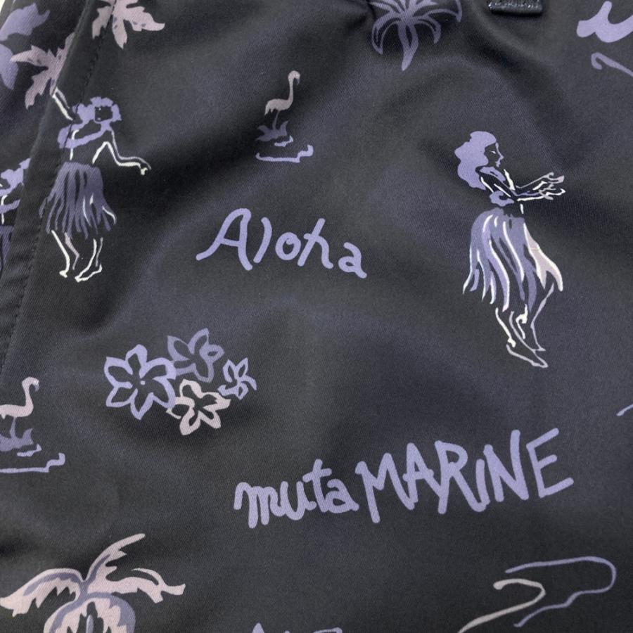 muta MARINE ハーフパンツ 総柄　ゴルフウェア　サイズ7 muta MARINE（ムータマリン） ハーフパンツ 総柄 ブラック系 7 ゴルフ