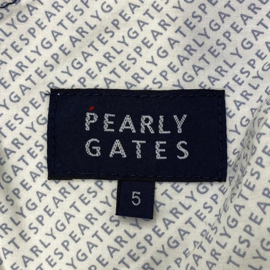 PEARLY GATES パーリーゲイツ ハーフパンツ ロゴ総柄 ネイビー系 5