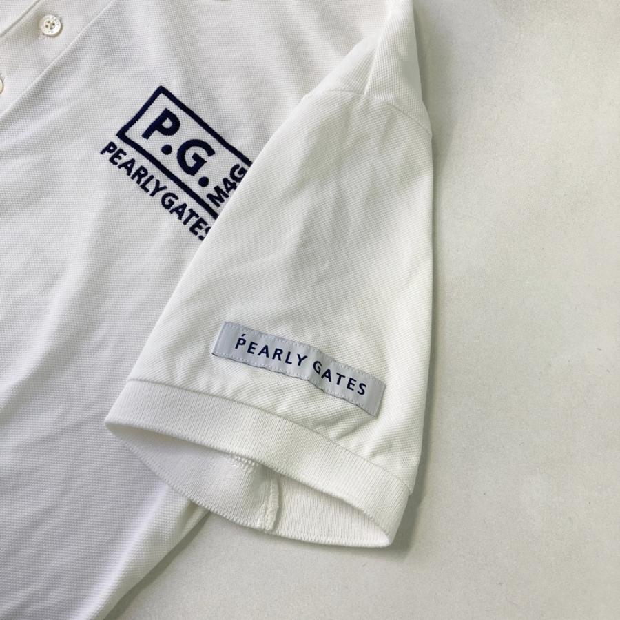 PEARLY GATES ポロシャツ サイズ5 ホワイト PEARLY GATES パーリーゲイツ 半袖ポロシャツ ホワイト系 5