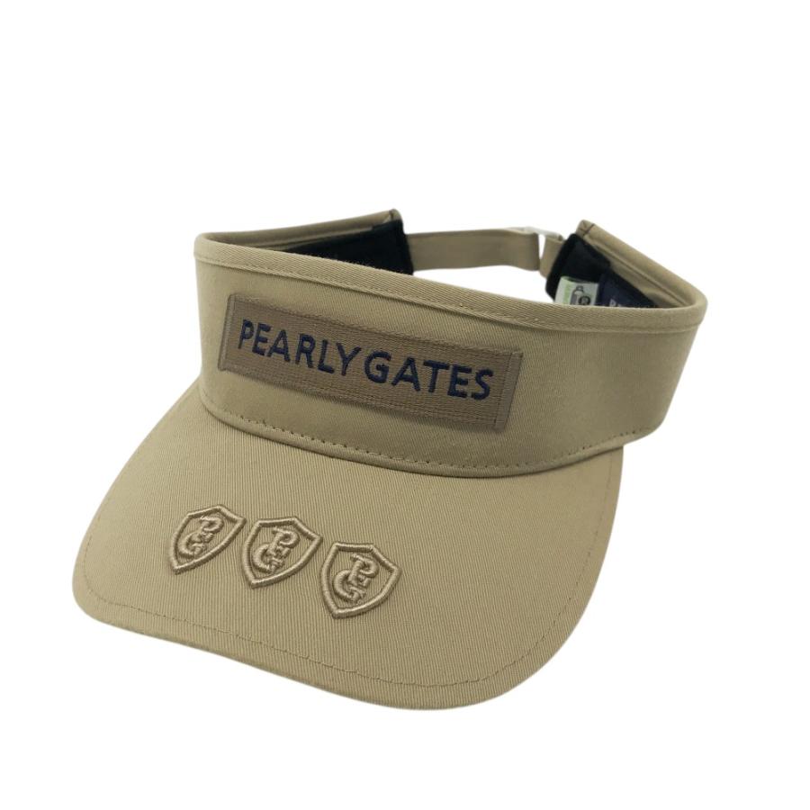 PEARLY GATES パーリーゲイツ サンバイザー ベージュ系 FR ゴルフ