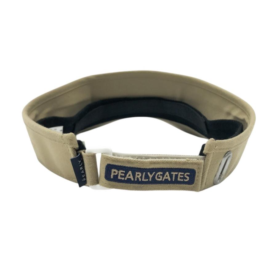 PEARLY GATES パーリーゲイツ サンバイザー ベージュ系 FR ゴルフ
