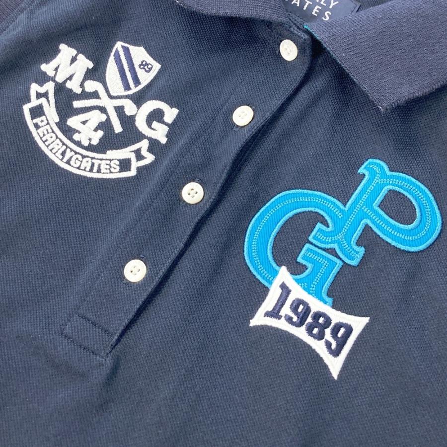 パーリーゲイツ★ノースリーブポロシャツネイビー0 PEARLY GATES パーリーゲイツ ノースリーブポロシャツ ネイビー