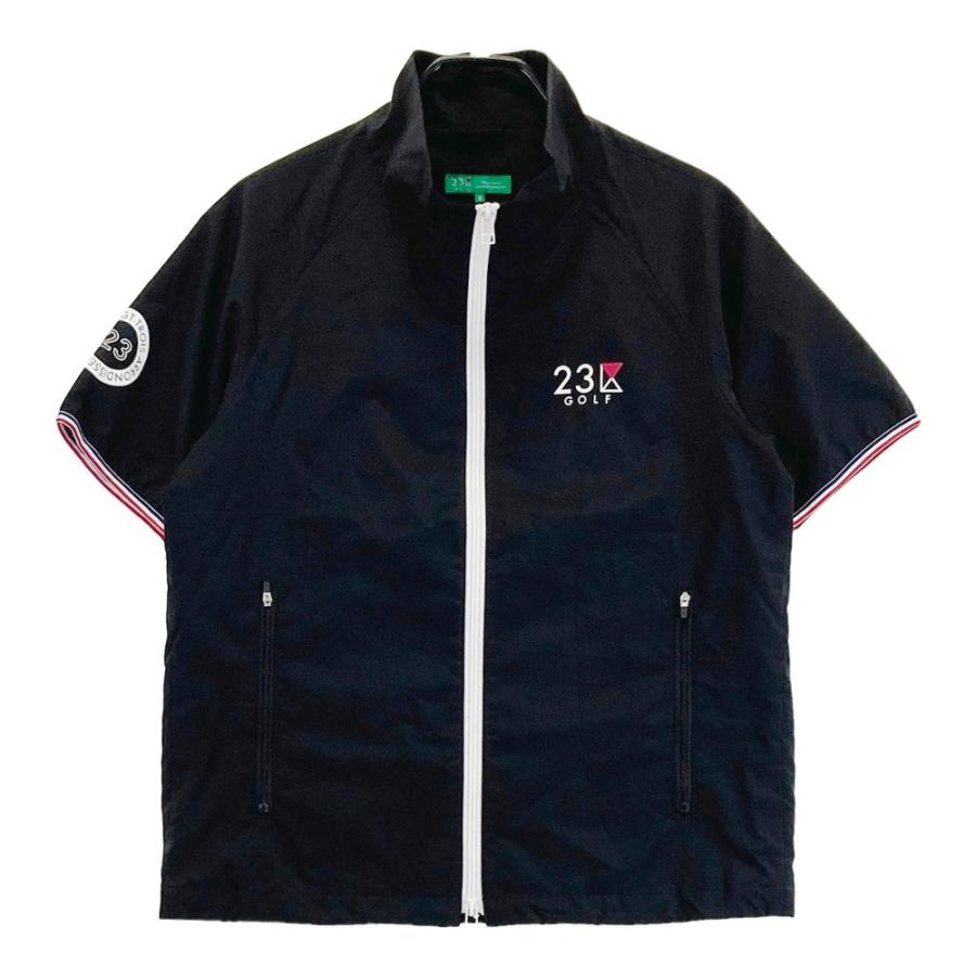 23区GOLF ニジュウサンクゴルフ JRVTYW0805 半袖 裏メッシュ ジップ 