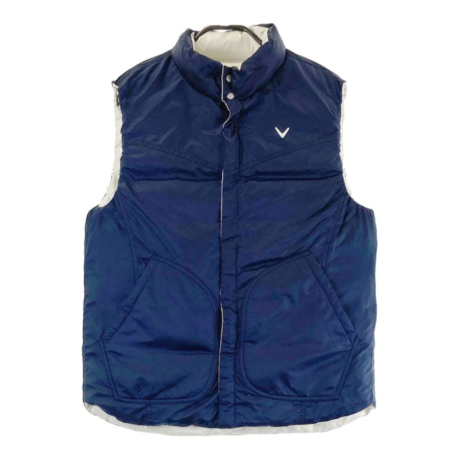 キャロウェイ Vシリーズ リバーシブルダウンベスト Mオフホワイト×ネイビー キャロウェイ Vシリーズ リバーシブルダウンベスト Mオフ
