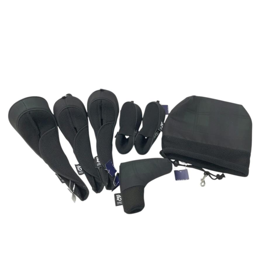 新品 パーリーゲイツ チェック柄 キャディバッグ ヘッドカバーセット 日本正規品 新品 パーリーゲイツ チェック柄 キャディバッグ ヘッドカバー