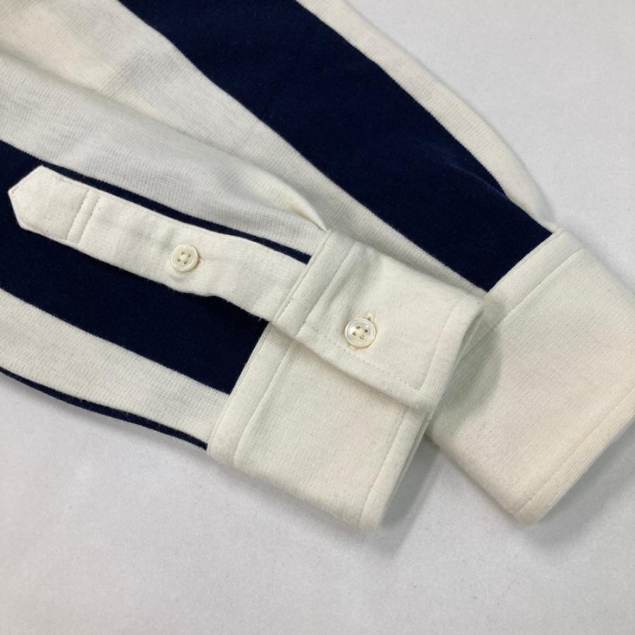 BEAMS GOLF ビームスゴルフ 長袖ポロシャツ ストライプ柄