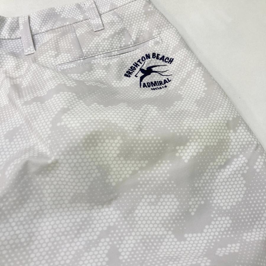 Admiral - 【美品】アドミラル パンツ グレー×黒 迷彩 カモフラ メンズ M ゴルフウェア Admiral ADMIRAL アドミラル ハーフパンツ 迷彩 カモフラ柄 グレー系 L