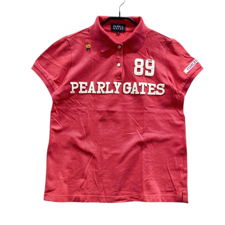 PEARLY GATES パーリーゲイツ 半袖ポロシャツ ピンク系 0 ゴルフウェア