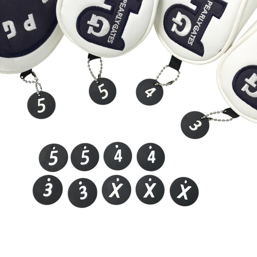 PEARLY GATES パーリーゲイツ 番手 ヘッドカバー 5点セット