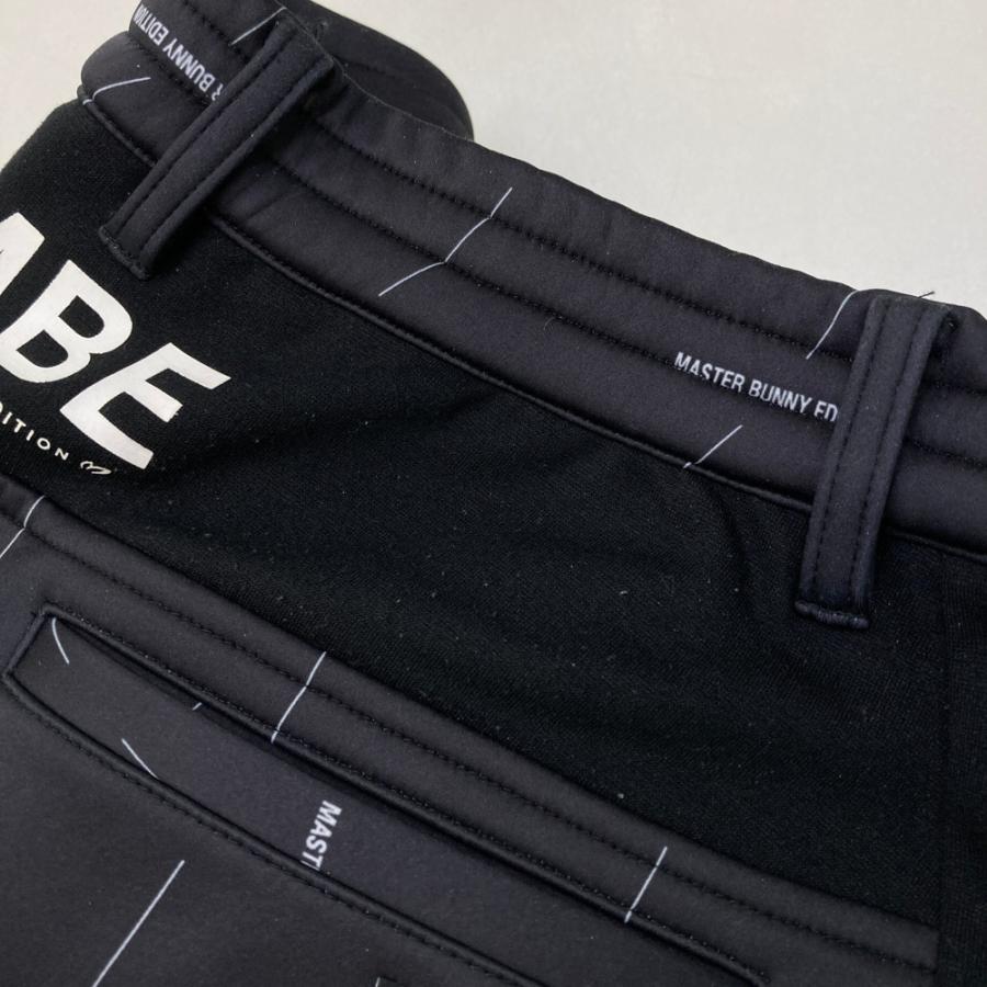 マスターバニーエディション　1/M ロングパンツ　裏起毛　ネイビー　チェック MASTER BUNNY EDITION マスターバニーエディション 裏起毛
