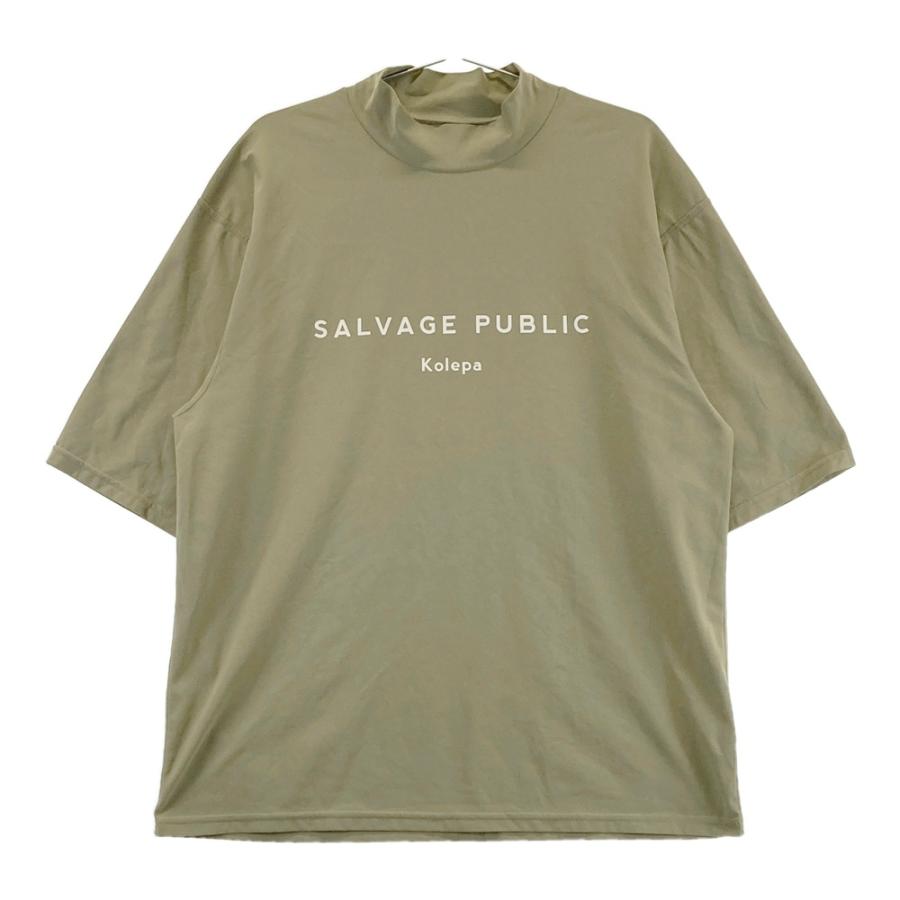 サイズ：XL SALVAGE PUBLIC サルベージパブリック  ハイネック 半袖Tシャツ HONOLULU  カーキ系 [240101436878] ゴルフウェア メンズ ストスト SALVAGE PUBLIC サルベージパブリック ハイネック 半袖Tシャツ