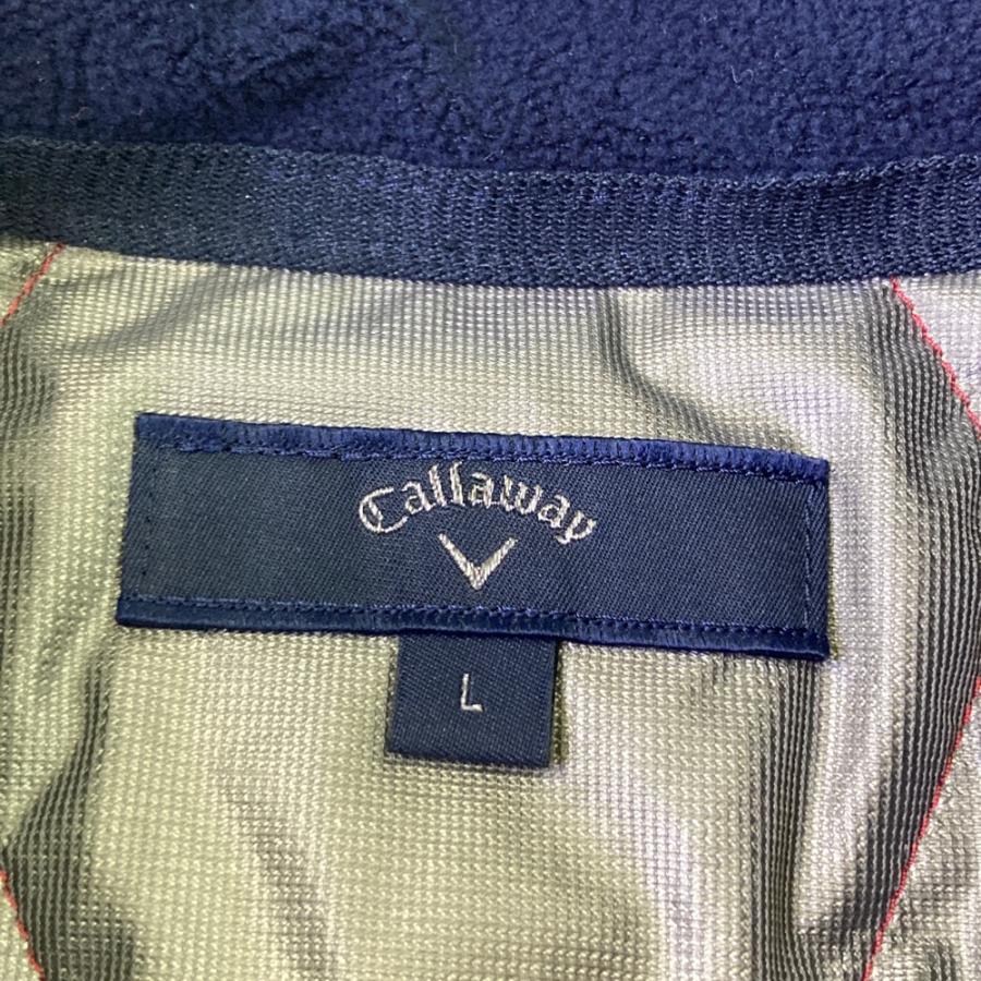 CALLAWAY キャロウェイ  長袖 中綿ジャケット チェック柄 レッド系 L ゴルフウェア メンズ_4