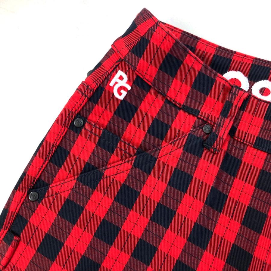 サイズ：0 PEARLY GATES パーリーゲイツ 055-1231004 パンツ チェック レッド系 [240101489624] ゴルフウェア レディース ストスト 新品】PEARLY GATES パーリーゲイツ 055-1231004 ストレッチ