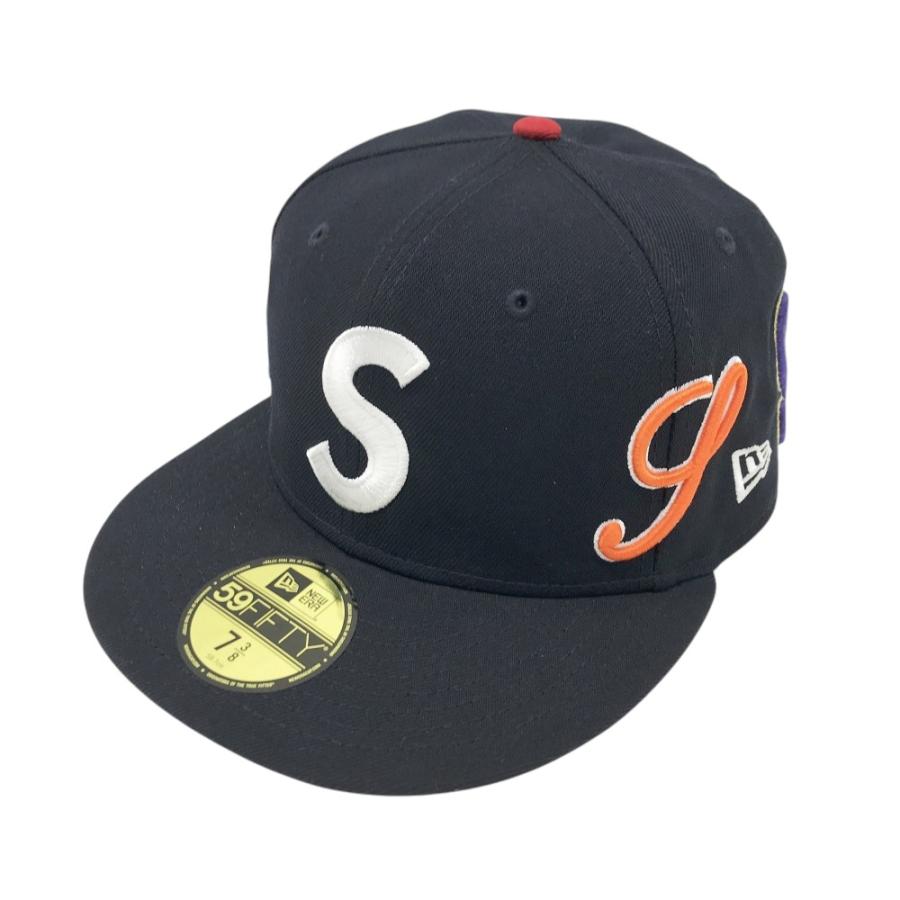 SUPREME シュプリーム ×NEW ERA キャップ Multi S Logo 25SS ネイビー