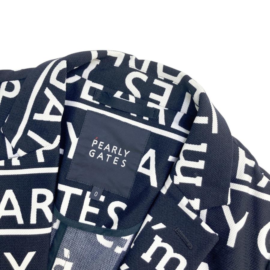 PEARLY GATES パーリーゲイツ テーラードジャケット ロゴ 総柄