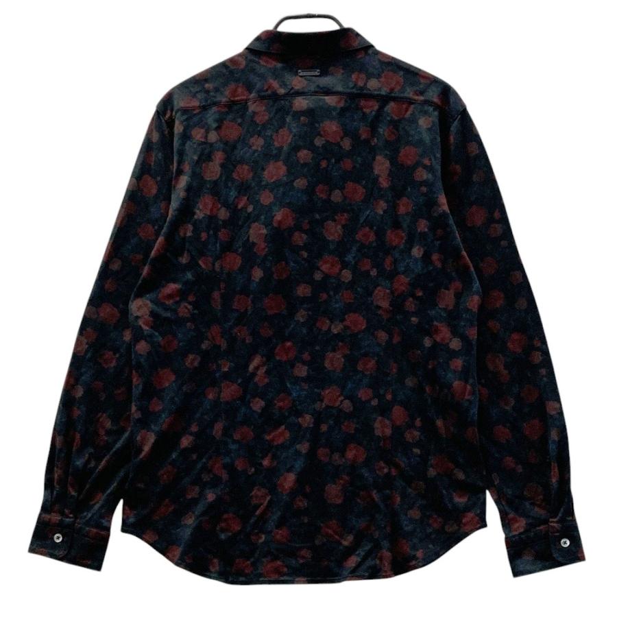 ST ANDREWS セントアンドリュース 長袖ポロシャツ 花柄 ブラック