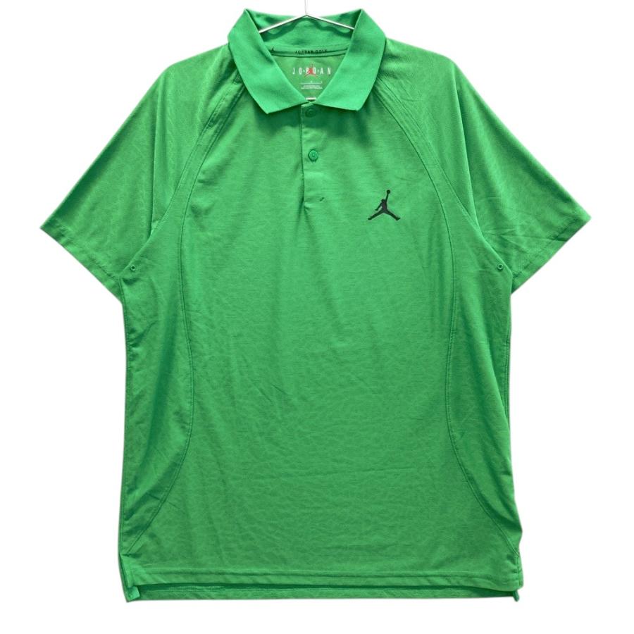 GOLFICKERS ゴルフ ポロシャツ スウェット 半袖グリーンサイズL 半袖 ポロシャツ LOOSE UPF40 総柄 Playoff 3.0 Printed Polo