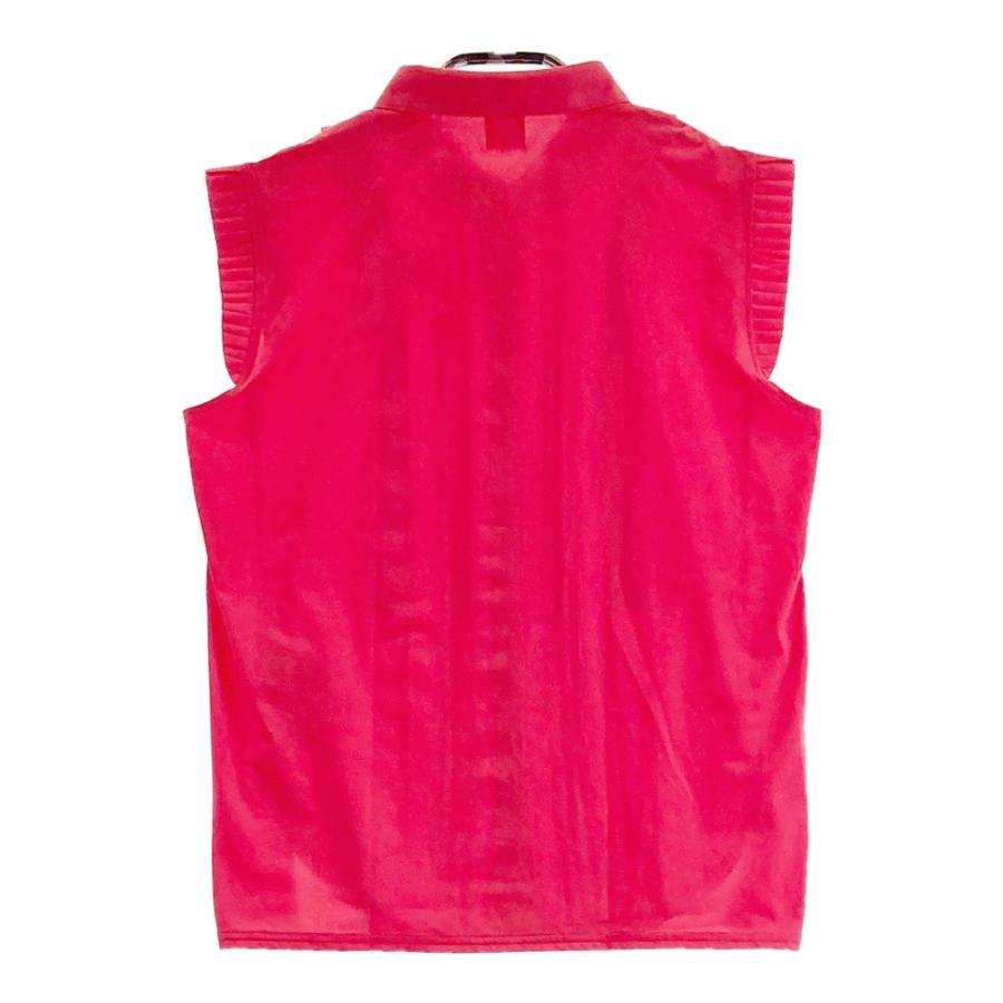 超美品　アルチビオ フリルノースリーブブラウスシャツ　38 archivio（アルチビオ） フリル付 ノースリーブシャツ レッド系 40
