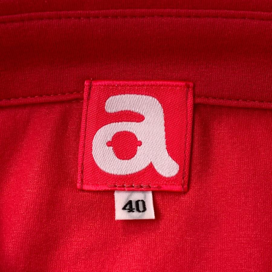 ARCHIVIO アルチビオ フリル付 ノースリーブシャツ レッド系 40 ゴルフ