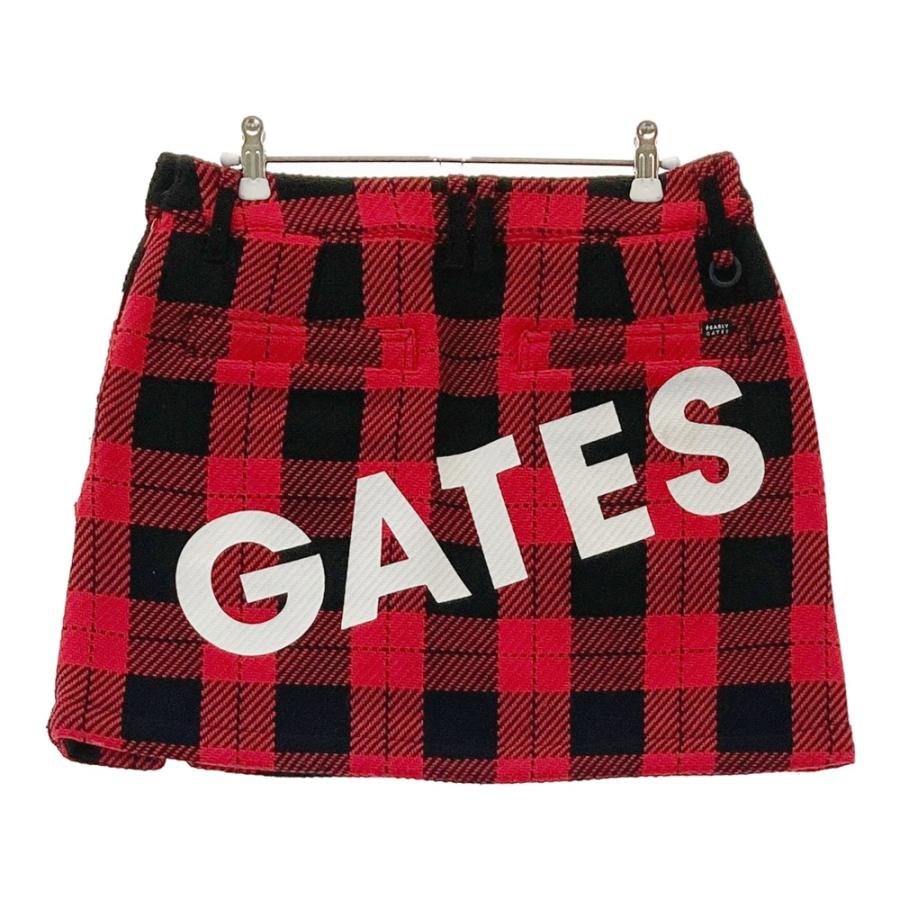 新品未使用 パーリーゲイツ チェック スカート 1 レディース PEARLY GATES パーリーゲイツ スカート チェック柄 レッド系 1